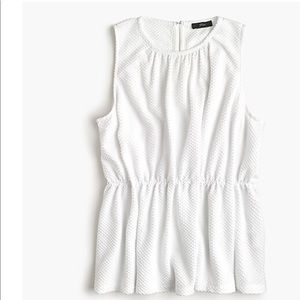 J. Crew. Raised peplum dot top. Like new.